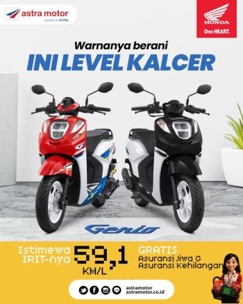 Tampil Makin ‘Kalcer’, Astra Motor Imam Bonjol Ajak Anak Muda Lirik Honda Genio yang Iritnya Juara
